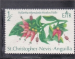 Stamps America - Saint Kitts and Nevis -  flora