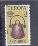 Sellos de Europa - Andorra -  EUROPA CEPT-caldero