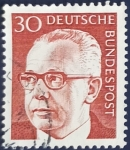 Stamps : Europe : Germany :  Dr. H.C. Gustav Heinemann (1899-1976), 3rd Federal President