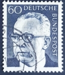 Stamps Germany -  Dr. H.C. Gustav Heinemann (1899-1976), 3rd Federal President