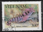 Stamps Vietnam -  Crustaceos - Alpheus bellulus