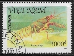 Stamps Vietnam -  Crustaceos - Astacus sp.