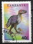 Sellos de Africa - Tanzania -  Animales prehistoricos - Diatryma 