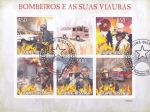 Sellos de Africa - Benin -  bomberos