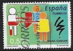 Stamps Spain -  Valores civicos - dona sangre