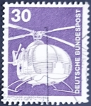 Stamps Germany -  Helicóptero de rescate Bolkow