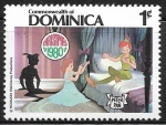 Stamps Dominica -  Dibujos animados - Wendy and Peter Pan