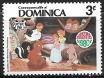 sello : America : Dominica : Dibujos animados - Wendy, John and Michael