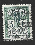 Sellos de Europa - Espa�a -  Edif 9 - Escudo de la Ciudad de Barcelona (BARCELONA)