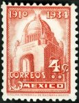 Stamps Mexico -  Revolution monument, Mexico City