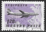Sellos de Europa - Hungr�a -  Aviones - Douglas DC-8-62