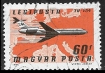 Stamps Hungary -  Aviones - Tupolev TU-154 (Malév Airlines)