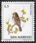 Stamps San Marino -  Aves -Passer italiae