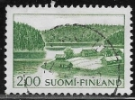 Stamps Finland -  Paisaje - Farm on Lake Shore