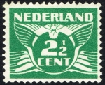 Stamps : Europe : Netherlands :  Flying Dove - No Watermark