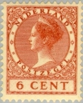 Stamps : Europe : Netherlands :  Queen Wilhelmina (1880-1962) - No Watermark