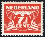 Stamps Netherlands -  Flying dove