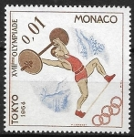 Stamps : Europe : Monaco :  Deporte - Levantamiento de pesas