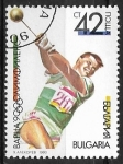 Stamps Bulgaria -  Deporte - Olymphilex 1990, Varna