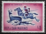 Stamps : Europe : San_Marino :  Deporte - Caza al corso