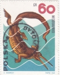 Stamps Poland -  ANIMALES PREHISTÓRICOS