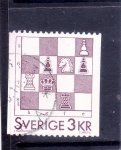 Stamps : Europe : Sweden :  AJEDREZ