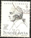 Sellos del Mundo : Europa : Yugoslavia : anton linhart, dramaturgo