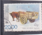 Stamps Portugal -  carro tirado por bueyes