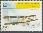 Stamps Laos -  De Havilland DH-4