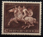 Stamps Germany -  VIII Campeonato de Hipica- Lazo Marrón