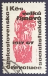Stamps : Europe : Czechoslovakia :  L Anivº Revolución de Octubre 