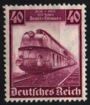 Stamps Germany -  serie- Centenario Ferrocarril Alemán