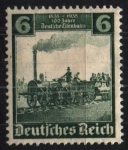 Stamps Germany -  serie- Centenario Ferrocarril Alemán