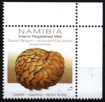 Stamps : Africa : Namibia :  serie- Pangolín terrestre