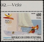 Stamps Equatorial Guinea -  Campeones Olímpicos Barcelona 92 - Vela