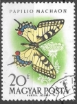 Stamps : Europe : Hungary :  mariposas