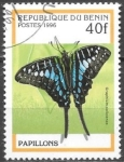Stamps Benin -  mariposas