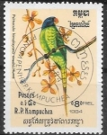 Stamps Cambodia -  aves