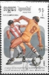 Stamps Cambodia -  futbol