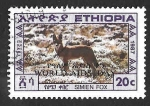 Sellos del Mundo : Africa : Etiop�a : 1181 - Lobo Etíope (Día Mundial del Sida)
