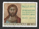 Stamps : Europe : Vatican_City :  487 - L Aniversario de la Ordenación de Pablo VI