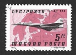Stamps Hungary -  382 - Avión TU - 144 Aeroflot