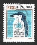 Stamps Poland -  3043 - XXX Aniversario del Tratado Antártico