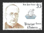 Stamps Andorra -  Edif 193 - Monseñor Justí Guitart i Vilardebó (ANDORRA ESPAÑA)
