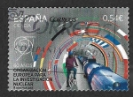 Stamps Spain -  Edf 4849 - LX Aniversario del Centro Europeo Para la Investigación Nuclear