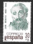 Stamps Spain -  Edif2620 - San Benito de Nursia 