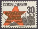 Sellos de Europa - Checoslovaquia -  25 Anivº revolucion 1948