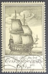 Stamps : Europe : Czechoslovakia :  "Dutch Merchantman"  Vaclav Hollar