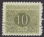 Stamps Czechoslovakia -  Numeral