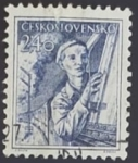 Sellos de Europa - Checoslovaquia -  Maquinista